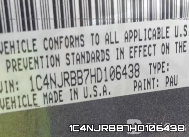 1C4NJRBB7HD106438 фото 10