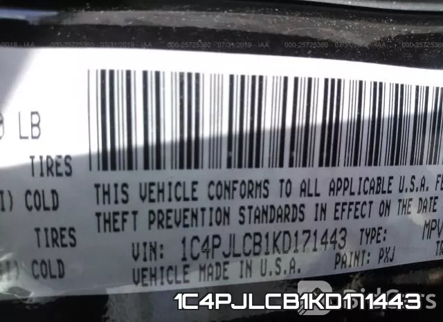 1C4PJLCB1KD171443 фото 9