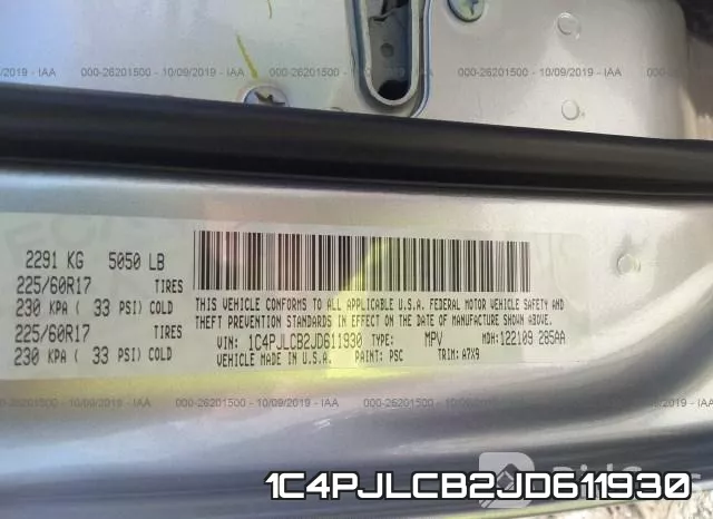 1C4PJLCB2JD611930 фото 10