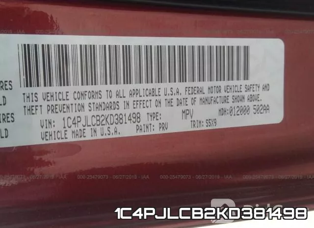 1C4PJLCB2KD381498 фото 10