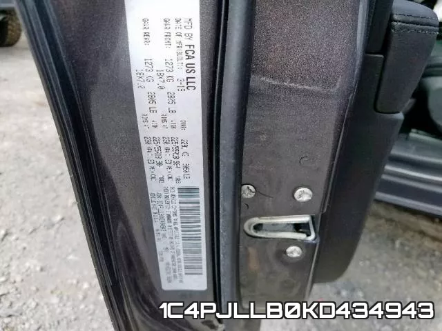 1C4PJLLB0KD434943 фото 2