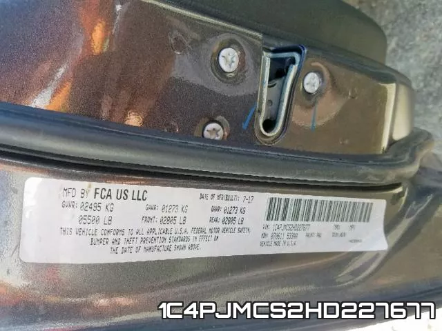 1C4PJMCS2HD227677 фото 2