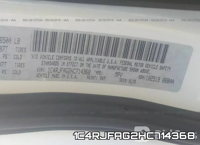 1C4RJFAG2HC714368 фото 10