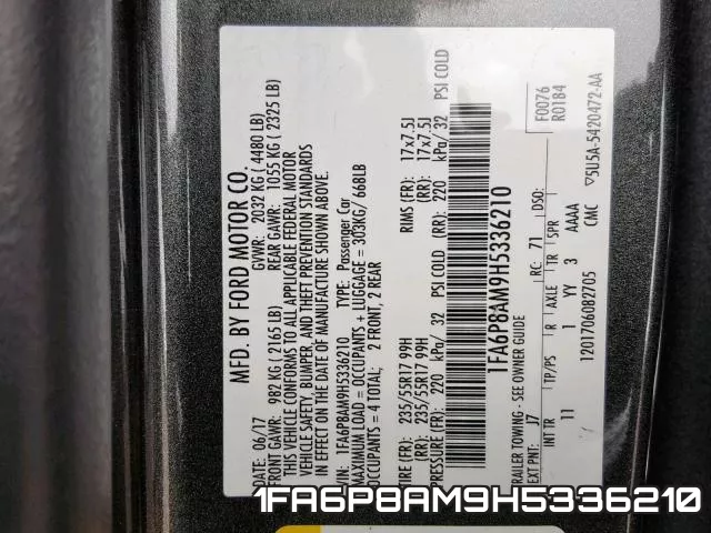 1FA6P8AM9H5336210 фото 2