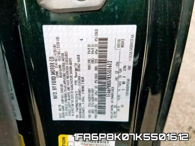 1FA6P8K07K5501612 фото 2