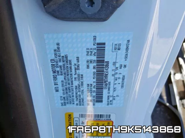 1FA6P8TH9K5143868 фото 2