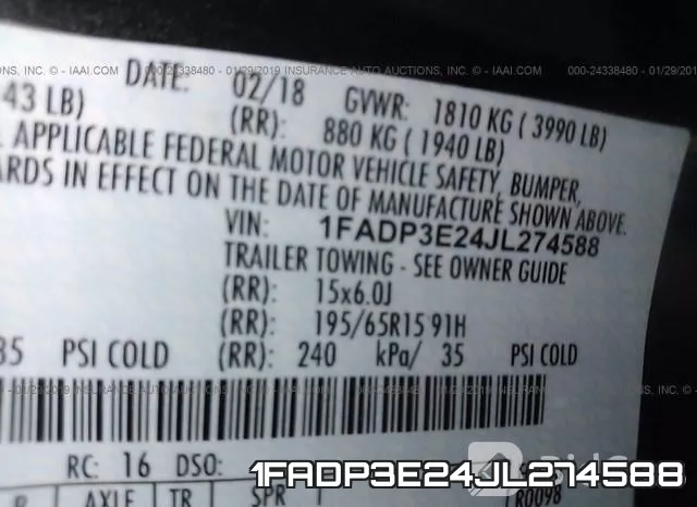1FADP3E24JL274588 фото 10