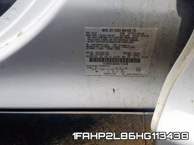 1FAHP2L86HG113438 фото 2