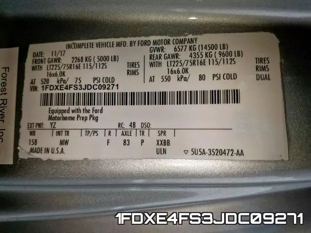 1FDXE4FS3JDC09271 фото 2