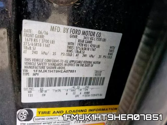 1FMJK1HT9HEA07851 фото 2