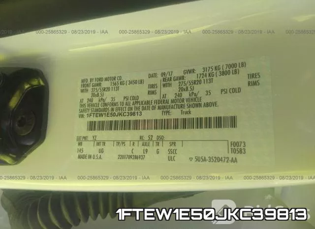 1FTEW1E50JKC39813 фото 10