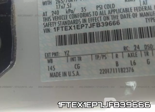 1FTEX1EP7JFB39666 фото 10