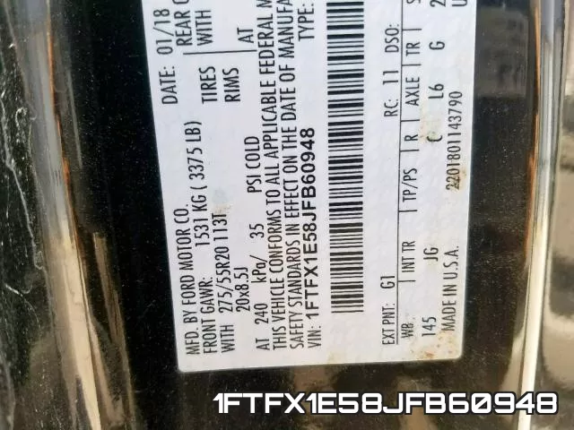 1FTFX1E58JFB60948 фото 2