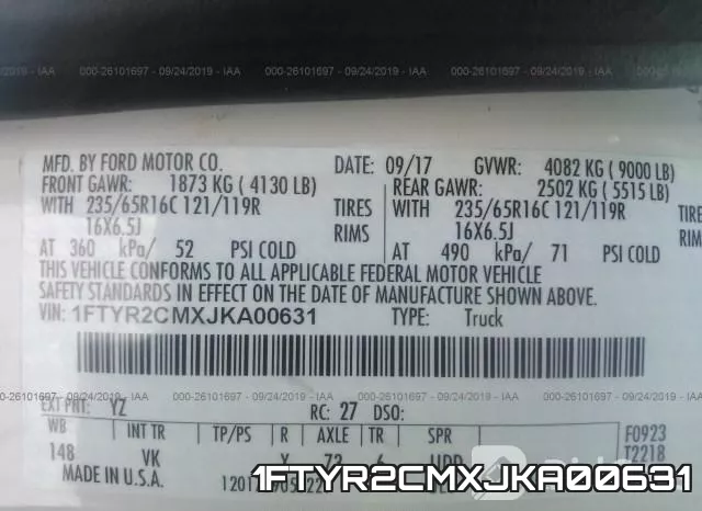 1FTYR2CMXJKA00631 фото 10