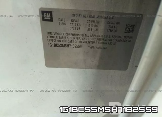 1G1BC5SM5H7182559 фото 10