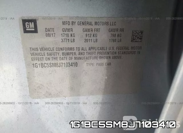 1G1BC5SM8J7103410 фото 10