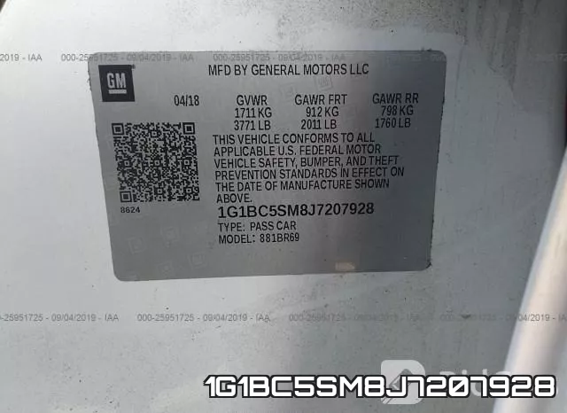 1G1BC5SM8J7207928 фото 10
