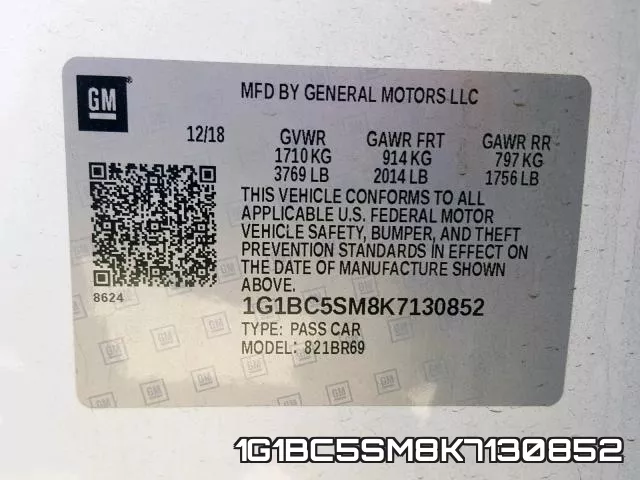 1G1BC5SM8K7130852 фото 2