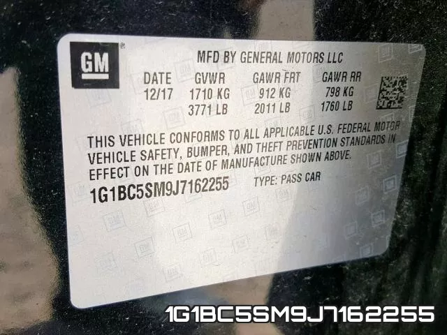 1G1BC5SM9J7162255 фото 2