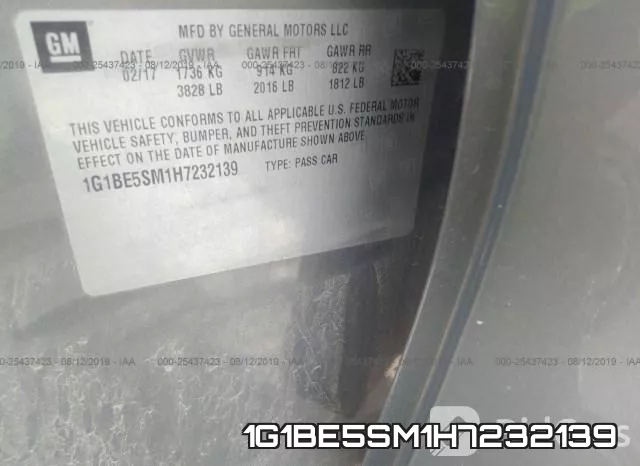 1G1BE5SM1H7232139 фото 10