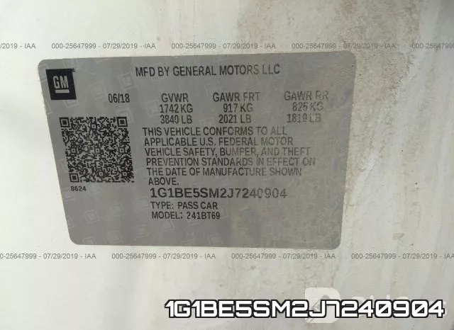 1G1BE5SM2J7240904 фото 10