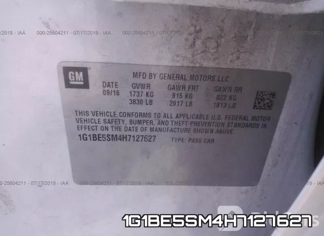 1G1BE5SM4H7127627 фото 10