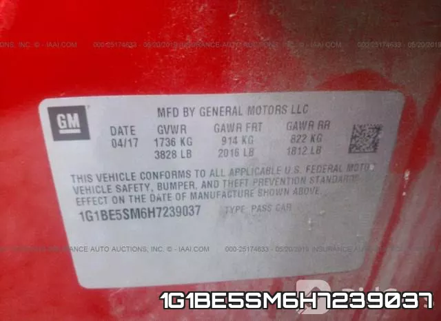 1G1BE5SM6H7239037 фото 10