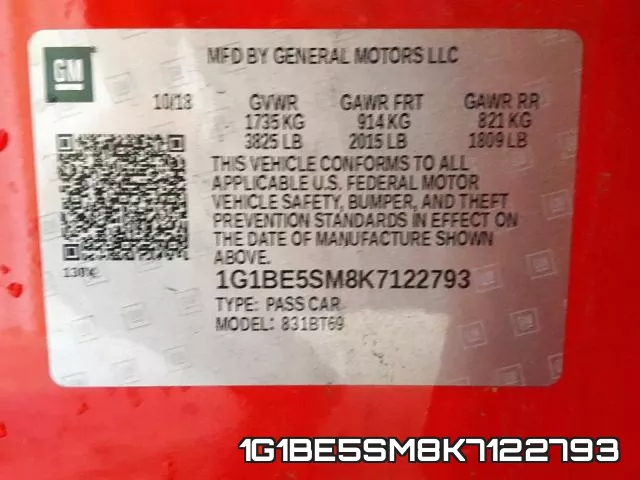 1G1BE5SM8K7122793 фото 2