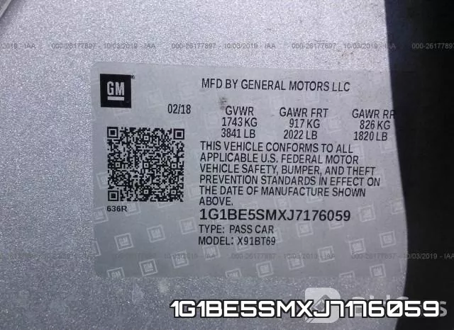 1G1BE5SMXJ7176059 фото 10