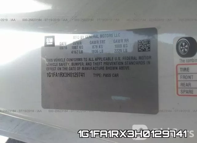 1G1FA1RX3H0129741 фото 10
