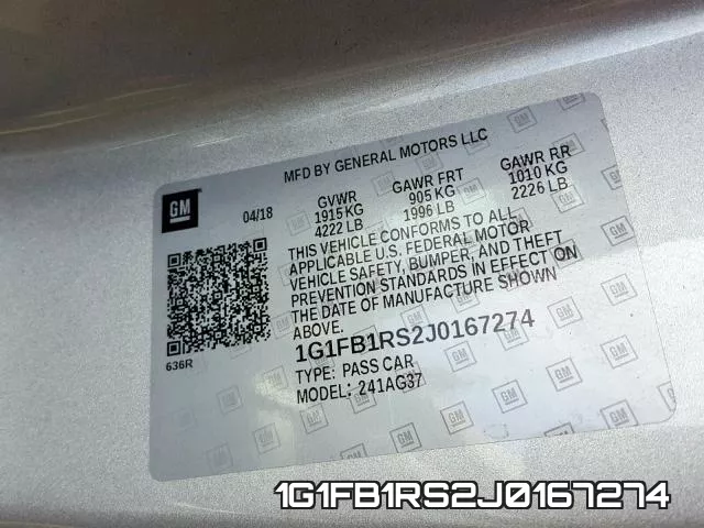 1G1FB1RS2J0167274 фото 2