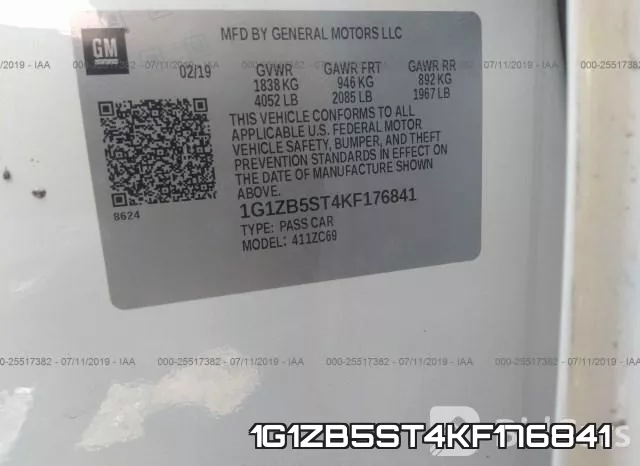 1G1ZB5ST4KF176841 фото 10