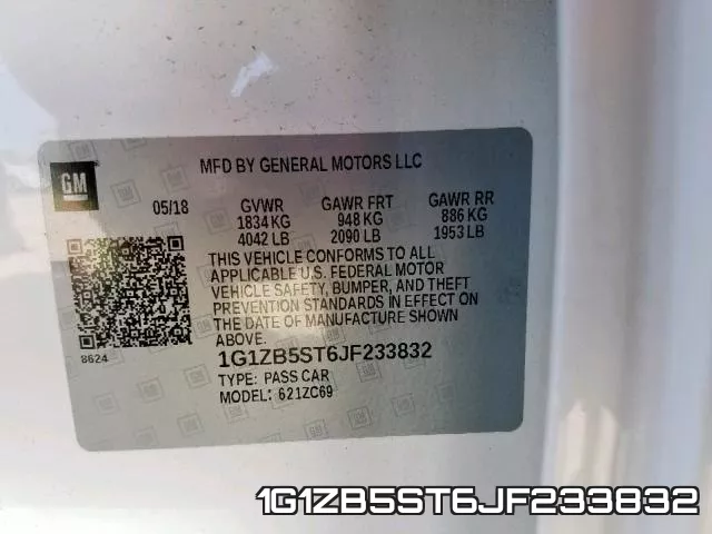 1G1ZB5ST6JF233832 фото 2