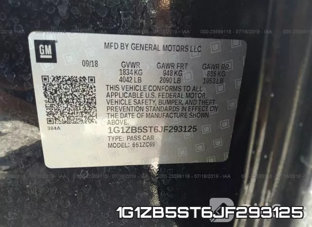 1G1ZB5ST6JF293125 фото 10