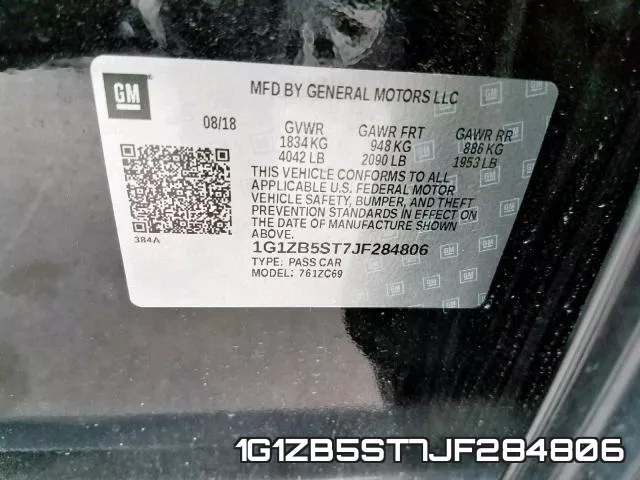 1G1ZB5ST7JF284806 фото 2