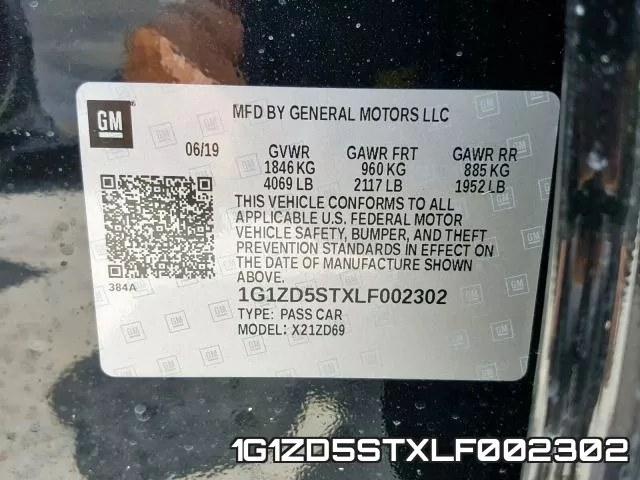 1G1ZD5STXLF002302 фото 2