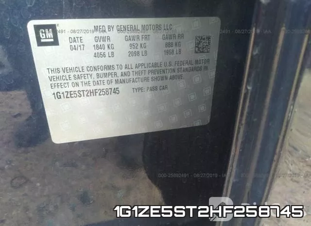 1G1ZE5ST2HF258745 фото 10