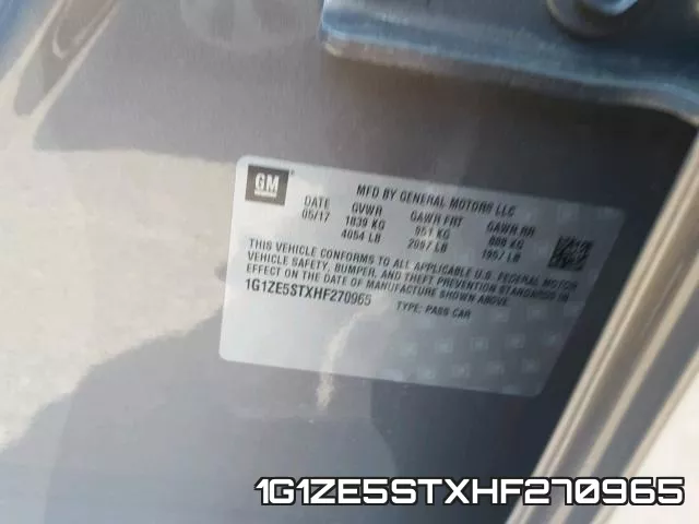 1G1ZE5STXHF270965 фото 2