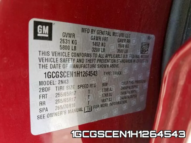 1GCGSCEN1H1264543 фото 2