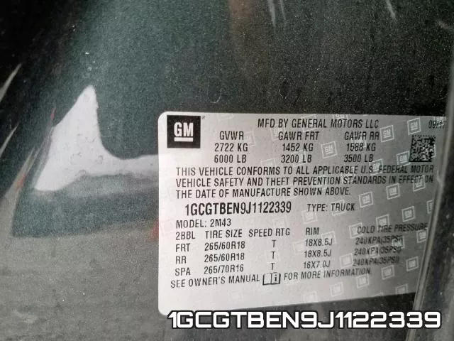 1GCGTBEN9J1122339 фото 2