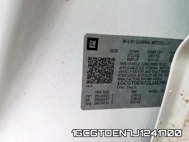 1GCGTDEN7J1241700 фото 2