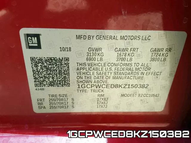 1GCPWCED8KZ150382 фото 2