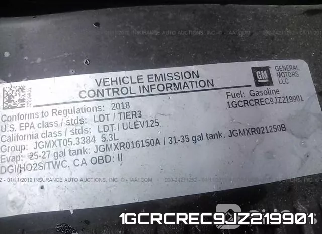 1GCRCREC9JZ219901 фото 10