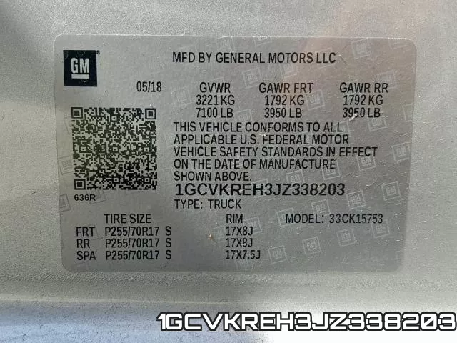 1GCVKREH3JZ338203 фото 2