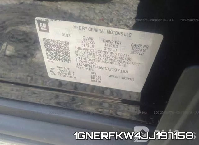 1GNERFKW4JJ197158 фото 10