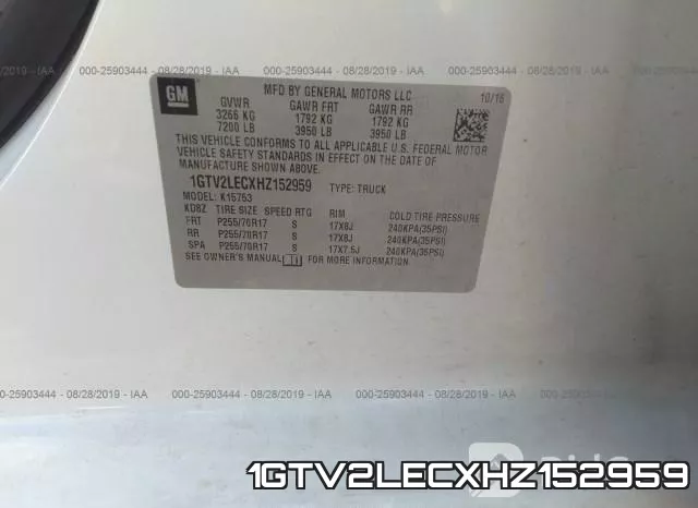 1GTV2LECXHZ152959 фото 10
