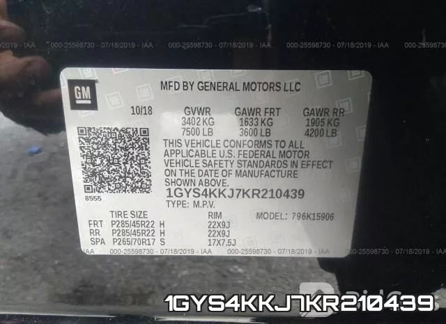 1GYS4KKJ7KR210439 фото 10