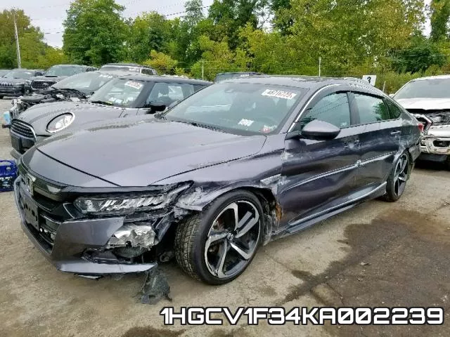 1HGCV1F34KA002239 фото 3