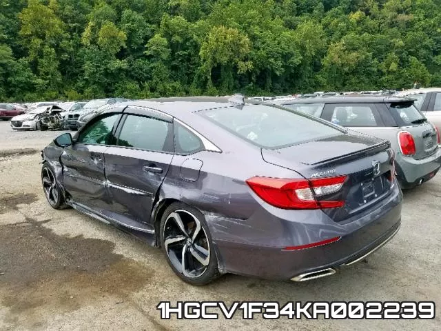 1HGCV1F34KA002239 фото 4