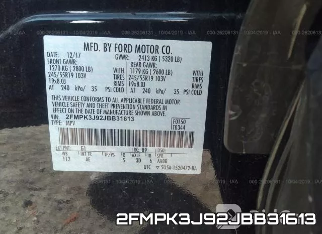 2FMPK3J92JBB31613 фото 10